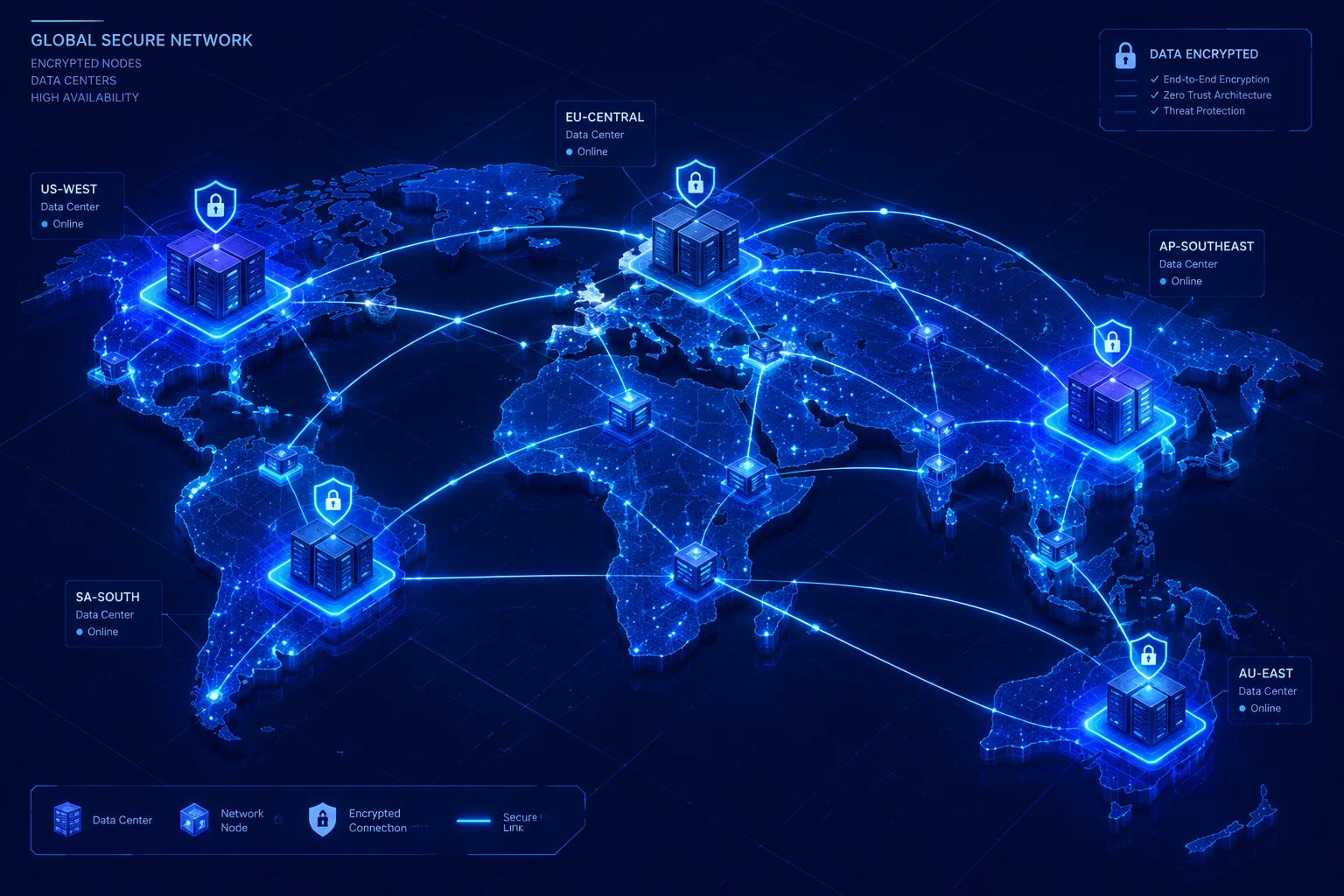 US In-Region Routing infrastructure schematic